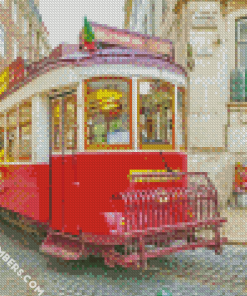 Red Tramway diamond paintings