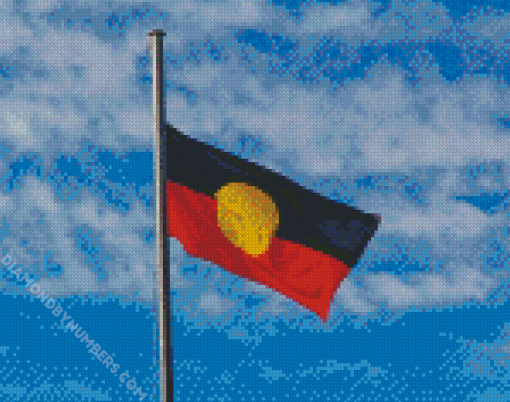 Aboriginal Flag Diamond painting