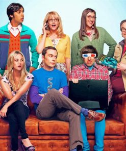 The Big Bang Theory characters diamond paintings