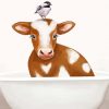Cow In Bathub Diamond painting