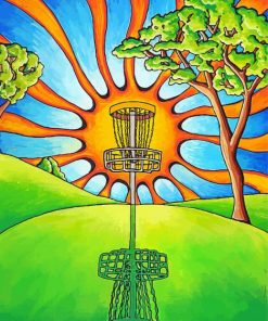 Disc Golf Art diamond painting