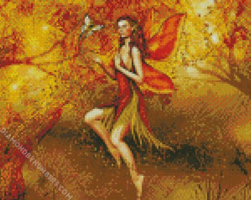 Fall Fairy diamond painting