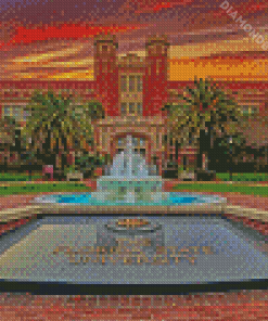 Florida Stat University At Sunset diamond painting