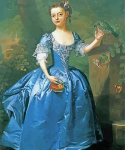 Lady In Blue Gown diamond painting