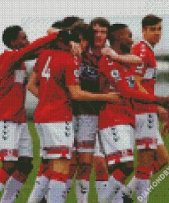 Middlesbrough FC Team diamond paintings