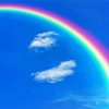 Rainbow sky diamond painting