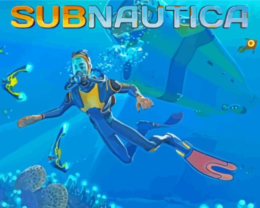 Subnautica game poster diamond painting