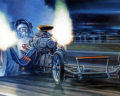 Top Fuel Dragster diamond painting