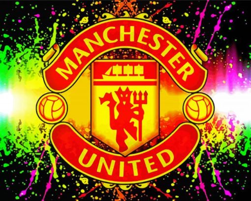 Colorful Manchester United Football Emblem diamond paintings