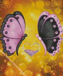 Heart and Butterfly Diamond Painting