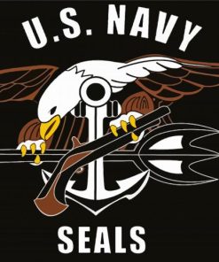 Aesthetic Navy Seal Logo diamond painting