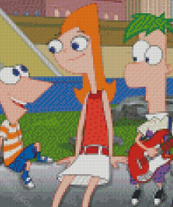 Aesthetic Phineas And Ferb diamond paintings
