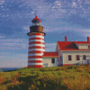 Quoddy Lighthouse diamond paint