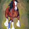 Clydesdale Horse Art diamond paint