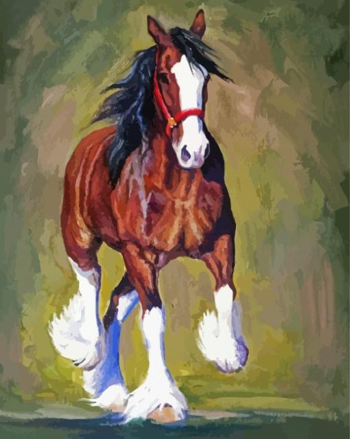 Clydesdale Horse Art diamond paint