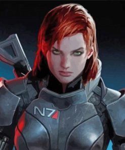 Female Character Mass Effect diamond paint