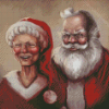 Mr And Mrs Claus diamond by numbers