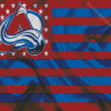 Avalanche Hockey Flag diamond paintings