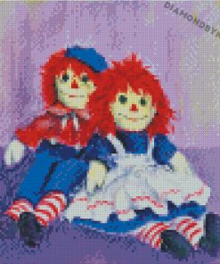Raggedy Ann And Andy Illustration diamond paintings