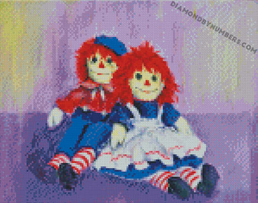 Raggedy Ann And Andy Illustration diamond paintings