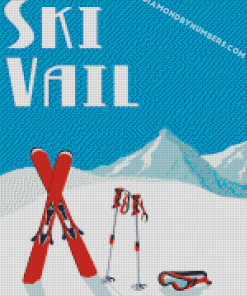 Ski Vail diamond paintings