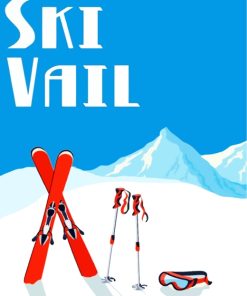 Ski Vail diamond paintings