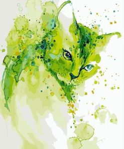 green-cat-diamond-painting