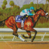 Aesthetic Zenyatta Racehorse diamond painting
