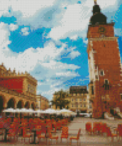 Town Hall Tower Krakow diamond painting