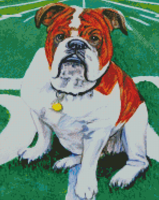 MSU Bulldog diamond painting
