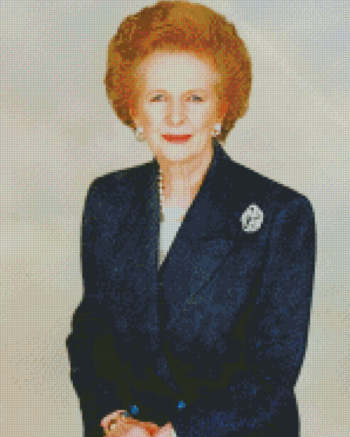 Classy Margaret Thatcher diamond painting