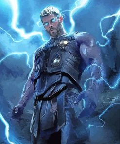 Thor With Lighting Eyes diamond painting