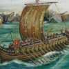 Norsemen Ship Diamond Painting