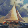 Skipjack Boat Art Diamond Painting