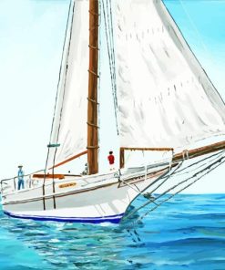 skipjack boat diamond painting by number